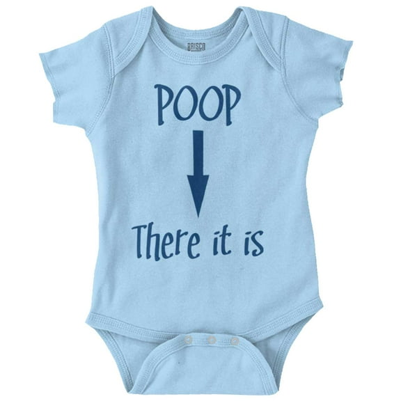 Poop There Is Funny Tag Team Song Romper Boys or Girls Infant Baby Brisco Brands 24M