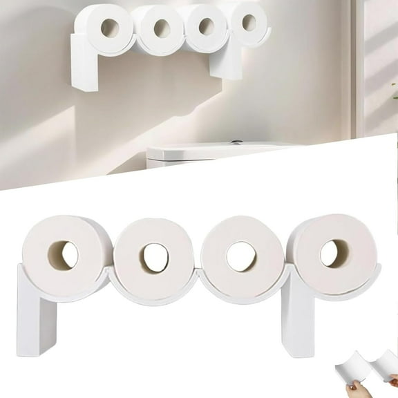 Poop Toilet Paper Holder Shelf, Funny Toilet Paper Holder, Functional and Fun Tp Shelf, Unique 3D Printed Bathroom Wall Decor Art, Functional Space Saving Wall Decor, Unique Gift for Bathroom