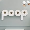 thumbnail image 1 of Toilet Paper Holder Shelf, Funny Toilet Paper Holder Poop , Functional and Fun  Shelf, Unique 3D Printed Bathroom Wall Decor Art, Functional Space Saving Wall Decor, 1 of 7