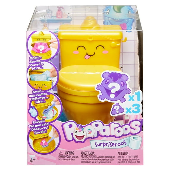 Pooparoos Gold Toilet Surpriseroos Figure (Styles May Vary)