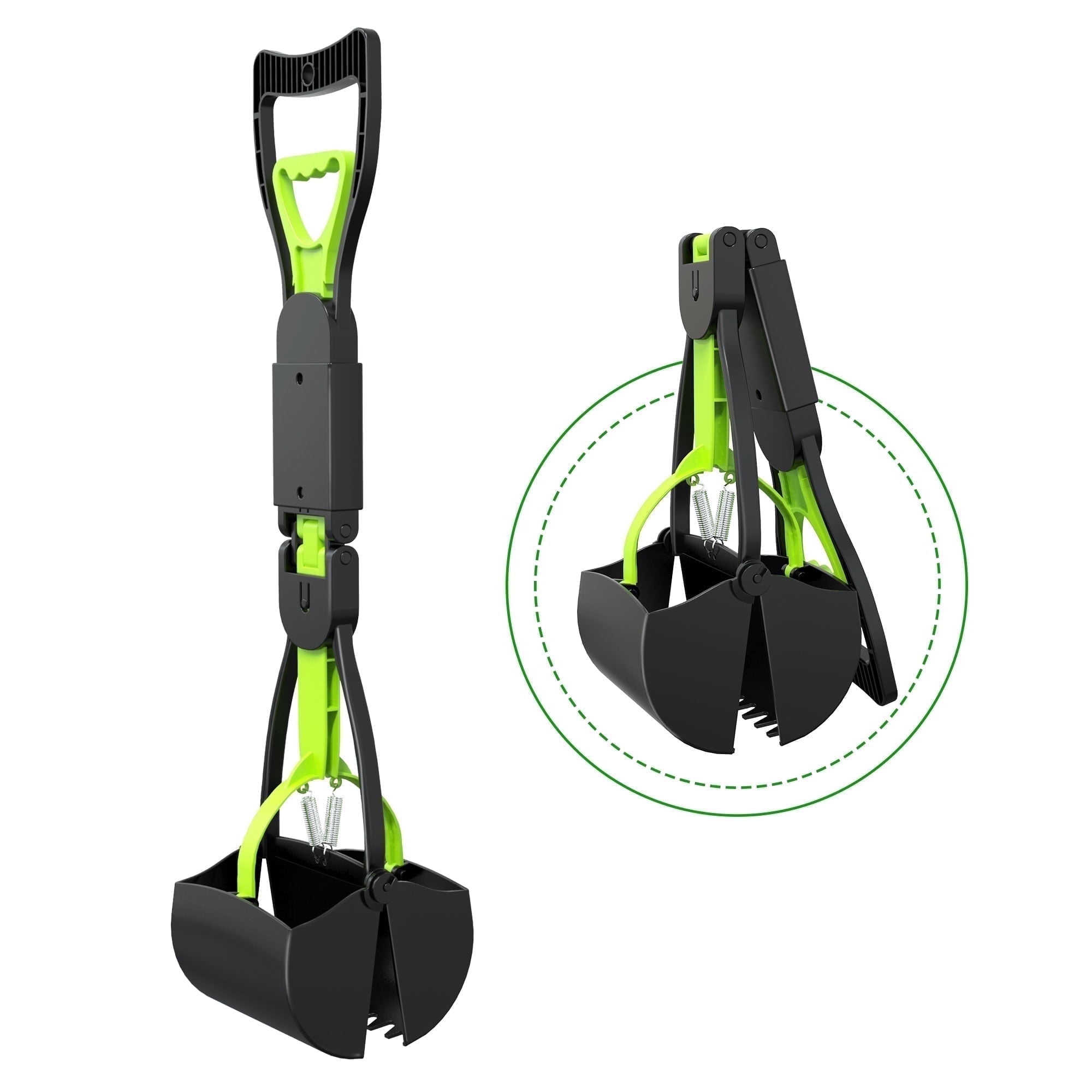 Portable Pet Pooper Scooper, Foldable Dog Waste Pi