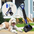 thumbnail image 1 of Pooper Scooper for Large Dogs，Portable Dog Pooper Scooper with Long Handle,Foldable Pet Pooper Scooper with Waste Bag,Easy to Use Perfect for Grass,Dirt,Gravel（Blue）, 1 of 6