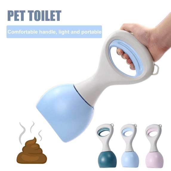 Pooper Scooper for Dogs, Folding Poop Scoop, Stable Jaw Scoop Easy for Small & Medium Pet Poop, Grass and Gravel Pick Up,White