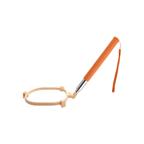 Pooper Scooper for Dogs, Hands-Free Pet Waste Pickup Tool, Foldable Stainless Steel Rod with 32 Inch Extendable Handle, without Bag