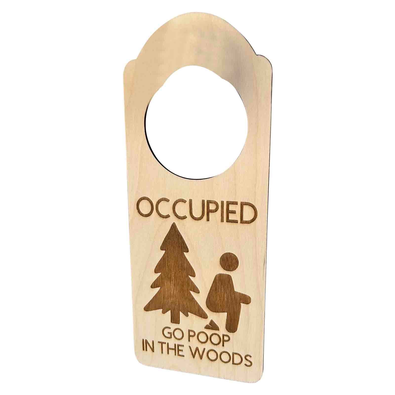 Pooping Please Do Not Disturb Sign, Funny Bathroom Occupied Door ...