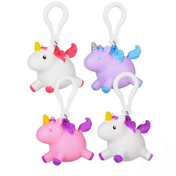 Pooping Unicorn Backpack Clip (You get 1 Piece Color Will Vary)( Each Sold Sepretely)(BONUS 1 ZIPPER BRACELET)