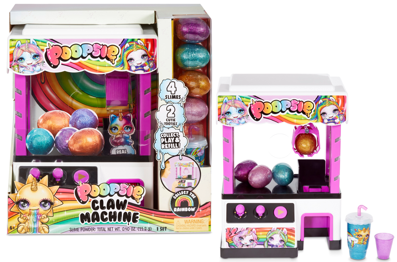 Poopsie Claw Machine with 4 Slimes and 2 Cutie Tooties