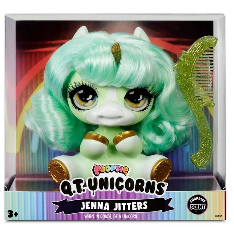 Poopsie Q.T. Unicorns Jenna Jitters Collectible Peach-Colored