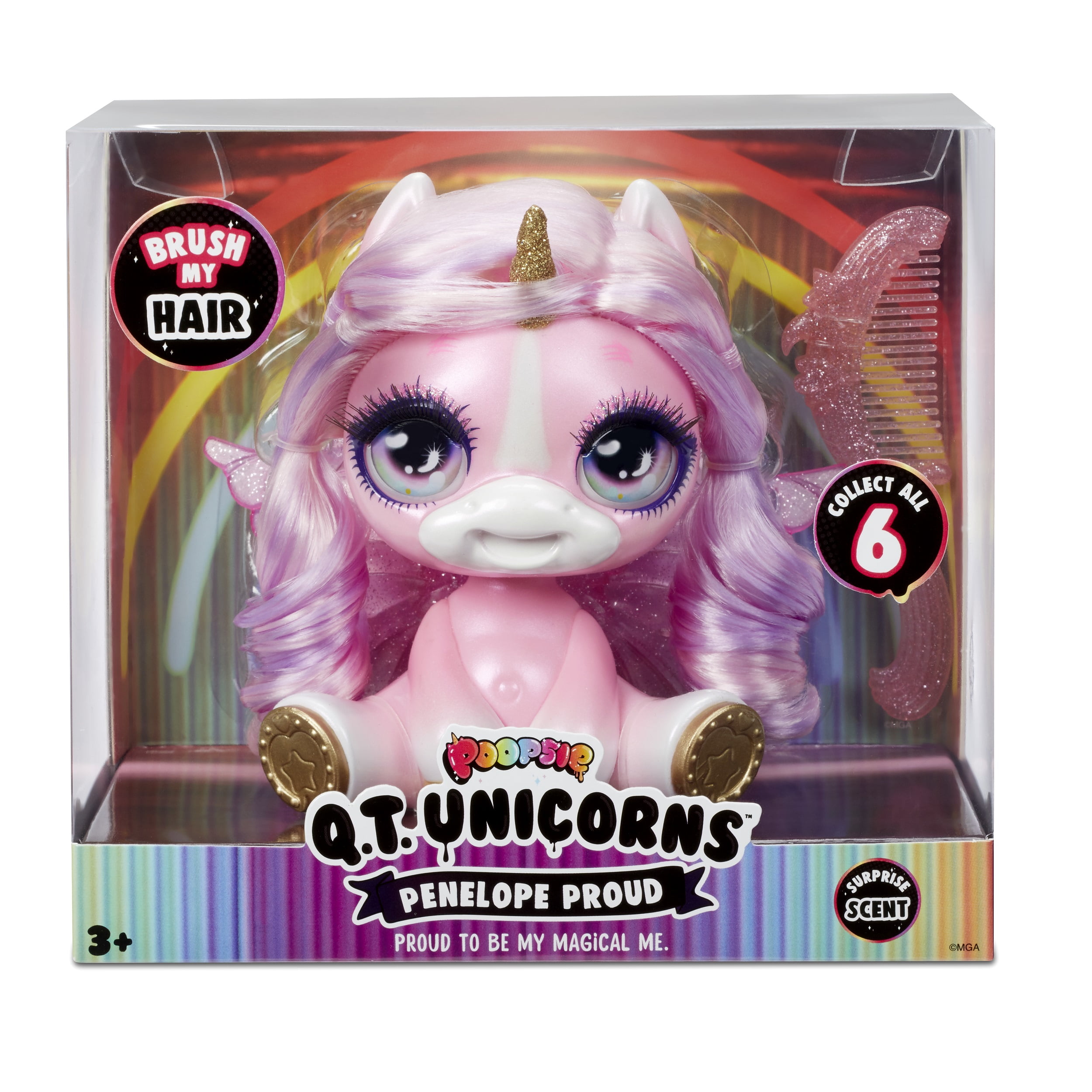 Poopsie Q.T. Unicorns Pks Series 1A Doll, Plastic Multicolor