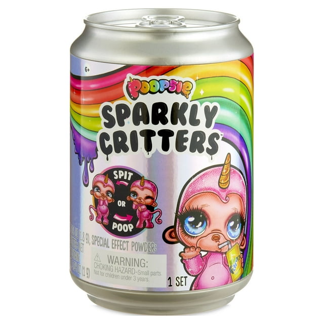 Poopsie Sparkly Critters 6" Figures That Magically Poop or Spit Slime