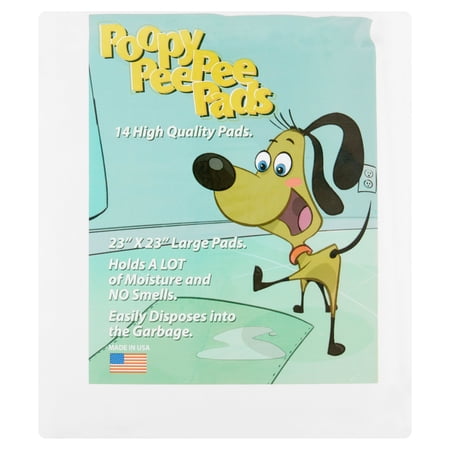 Poopy Pee Pee Pads, 23 in x 23 in, 14 count