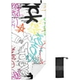 thumbnail image 1 of Poor Handwriting Microfiber Quick Drying Beach Towel with a Carrying Bag Absorbent and Sand Free Towel for Kids Teens Adults Travel Gym Camping Pool Yoga Outdoor and Picnic, 1 of 7