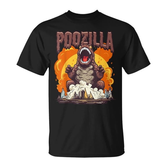 Poozilla Explosive Monstrous Diarrhea Poop Meme TShirt