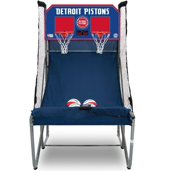 Pop-A-Shot Detroit Pistons Home Dual Shot Basketball Game