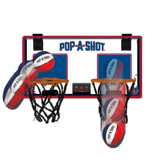 Pop-A-Shot Double Shot Over The Door Basketball, 2 Player - Walmart.com