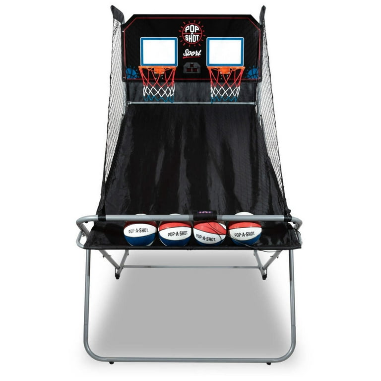 Pop-A-Shot Dual Shot Sport 81in Foldable Indoor Basketball Game