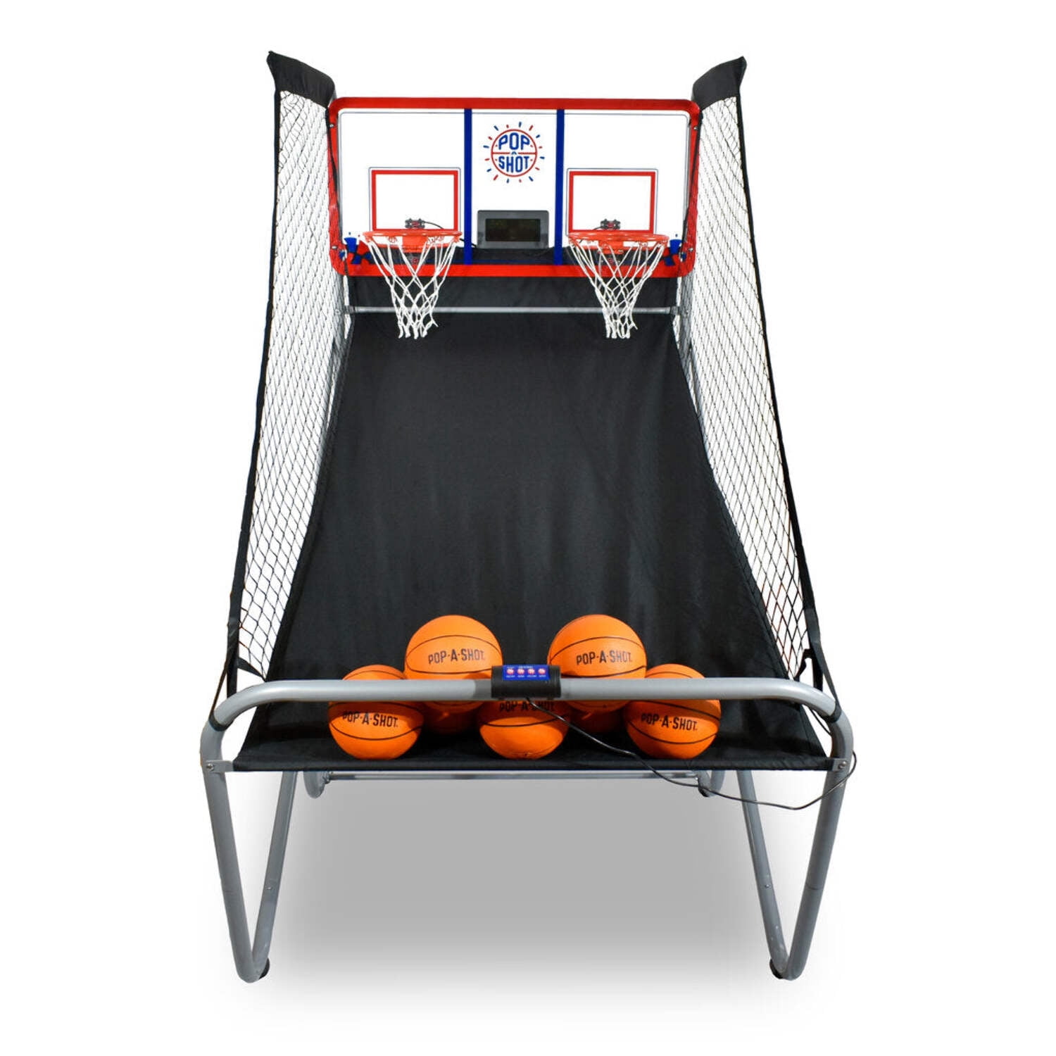 Dual Shot Indoor Outdoor Basketball Arcade Game with Plastic Backboard