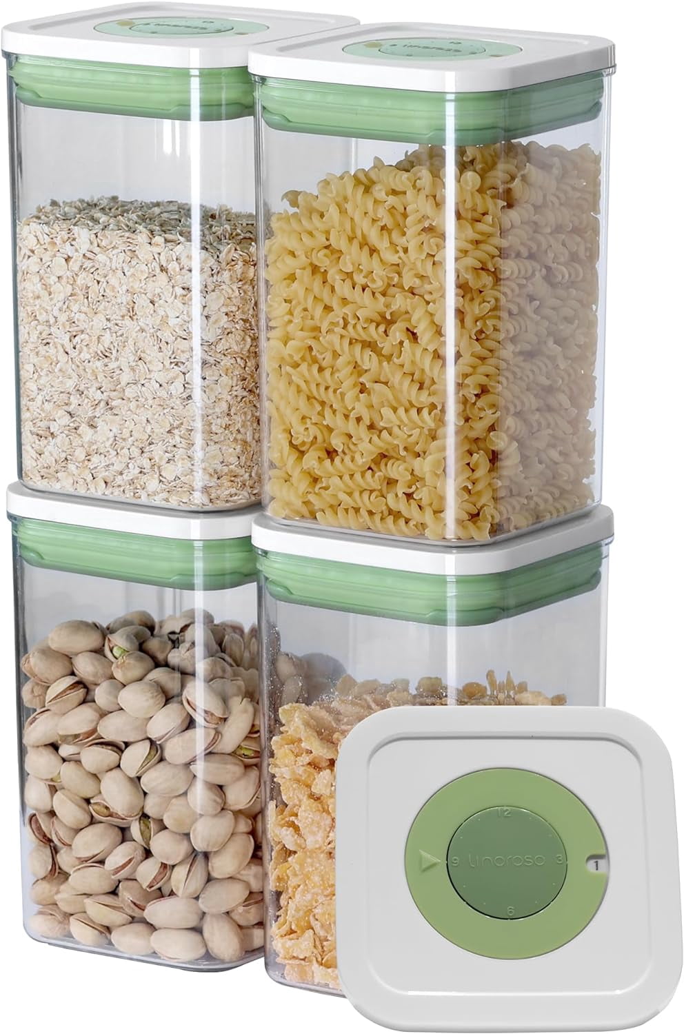 Pop Airtight Food Storage Containers with Time Recording Lids, BPA-Free ...