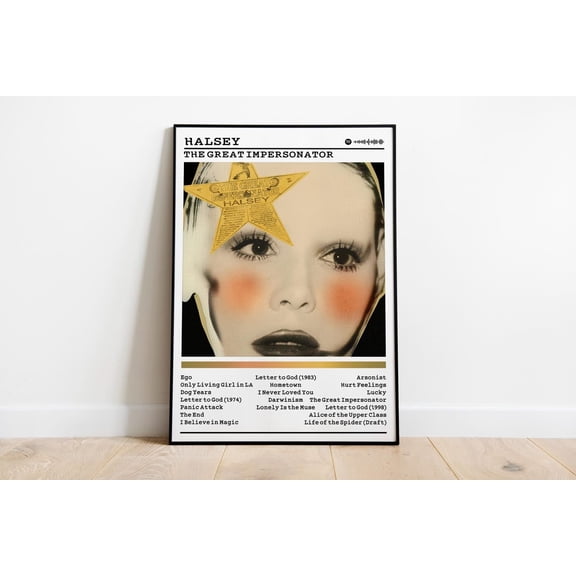 Pop Album Cover Inspired Music Wall Art UNFRAMED PAPER POSTER, Home Decor