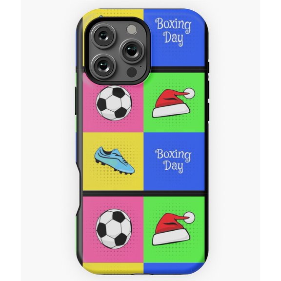 Pop Art Boxing Day Holiday Gift Retro Phone Case for iPhone 16 15 14 13 12 11 Pro Max