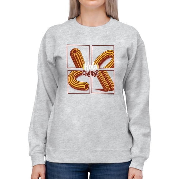 Pop Art Churro - Vibrant Retro Dessert Design Women's Sweatshirt