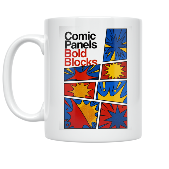 Pop Art Collage Comic Panels - Art Enthusiast - 11 oz Ceramic Coffee Mug
