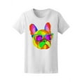 thumbnail image 1 of Pop Art Color French Bulldog Dog T-Shirt Women -Image by Shutterstock, Female XX-Large, 1 of 2
