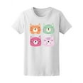 thumbnail image 1 of Pop Art Colorful Cute Cats Tee Women's -Image by Shutterstock, 1 of 2