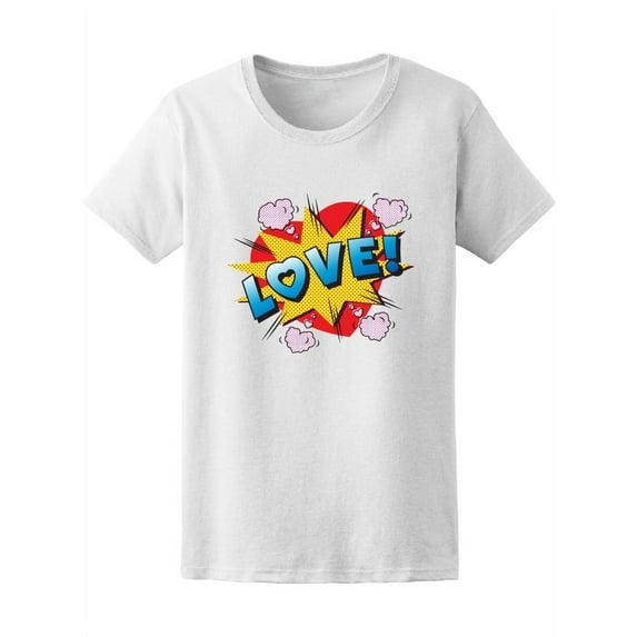 Pop Art Comic Love Explosion Tee Women's -Image by Shutterstock