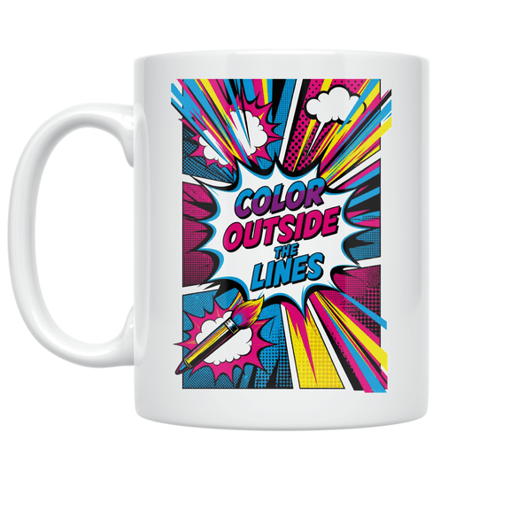 Pop Art Creativity - Artists & Illustrators - 11 oz Ceramic Coffee Mug