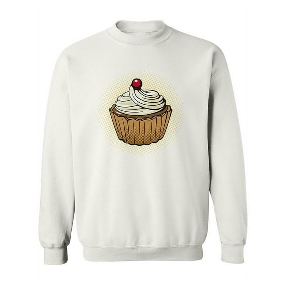 Pop Art Cup Cake Sweatshirt Women -Image by Shutterstock, Female Large