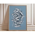thumbnail image 1 of Pop Art Fish Colorful Ocean Funky Fish Vibrant Coastal Retro Sea Life Wall Art Print, Unframed Paper Poster 24x36in, 1 of 4
