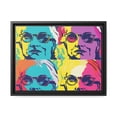 thumbnail image 1 of Pop Art Inspired by Andy B Matte Canvas, Black Frame, 1 of 4