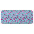thumbnail image 1 of Pop Art Kitchen Mat, Retro 50s 60s Style Image with Hearts Abstract Polka Dots Art Print, Plush Decorative Kitchen Mat with Non Slip Backing, 47" X 19", Hot Pink and Turquoise, by Ambesonne, 1 of 1