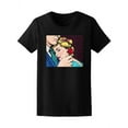 thumbnail image 1 of Pop Art Love Couple With Rose Tee Women's -Image by Shutterstock, 1 of 2
