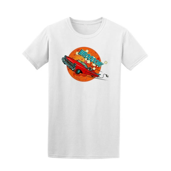 Pop Art Mars Astronaut In Car Tee Men's -Image by Shutterstock