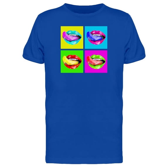 Pop Art Of Lips & Tongue Tee Men's -Image by Shutterstock