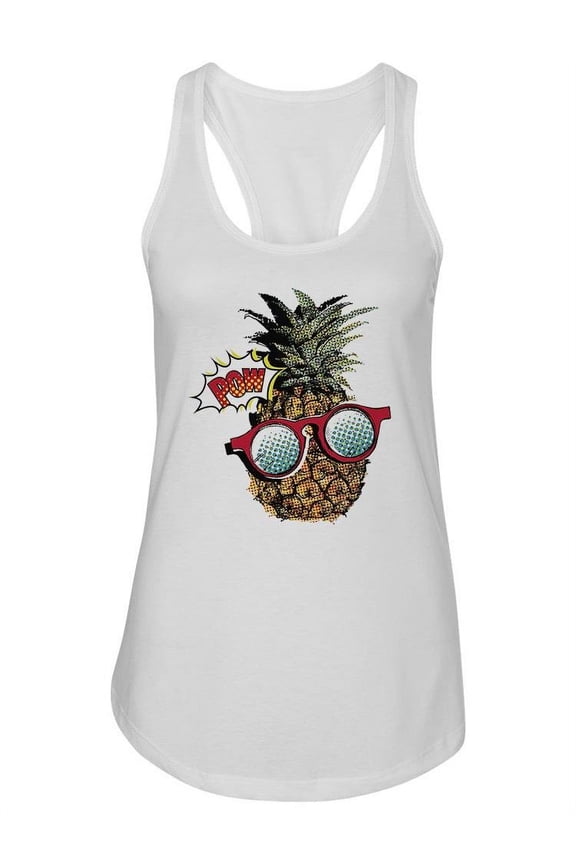Pop Art Pineapple Tank Women -Image by Shutterstock, Female Medium