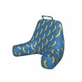 thumbnail image 1 of Pop Art Reading Pillow Cover, Hipster Banana Graphic Exotic Fruits Island Food Jungle Tropical Design, Unstuffed Printed Bed Rest Case from Soft Fabric, XL Size, Cobalt Blue Mustard, by Ambesonne, 1 of 4