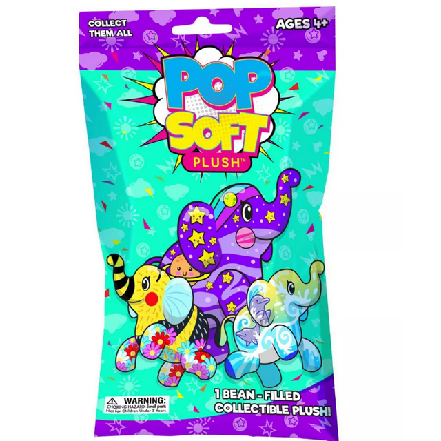 Pop Art Soft Mystery Mini Elephants Plush