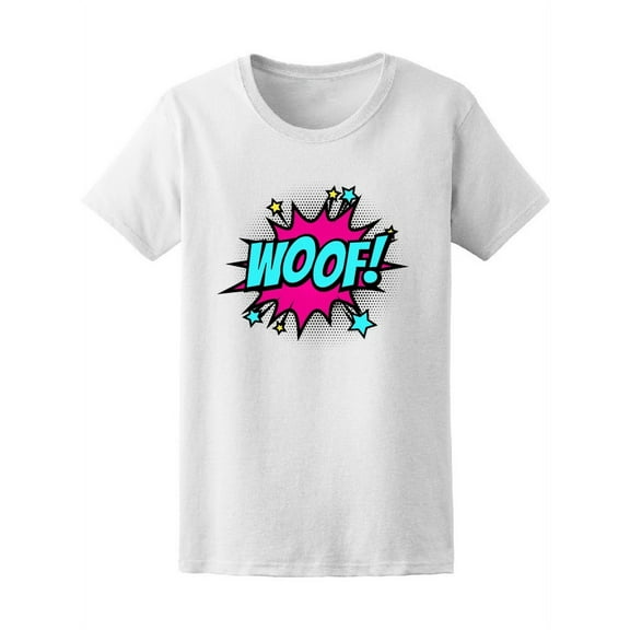 Pop Art Woof Bubble Tee Women's -Image by Shutterstock