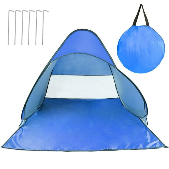 Pop Up Beach Tent Shade Sun Shelter for 2/3 Person, Portable Beach Shade Sun Canopy Pop Up Beach Canopy Sunshade for Outdoor Activities Camping Fishing Hiking Picnic Touring