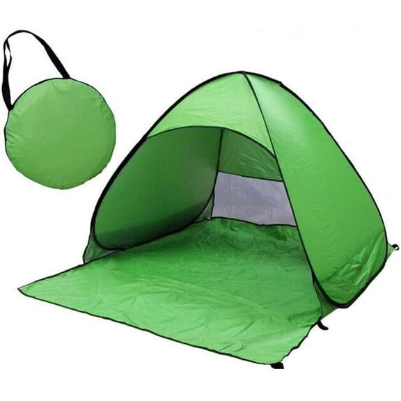 Pop Up Beach Tent, UPF 50+ for UV Sun Protection Camping Tent, Waterproof Beach Umbrella for Family Portable Sun Shades for Outdoor Patio, Fishing, Picnic,Pool Parties (Green)