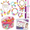 thumbnail image 1 of Pop Beads - 550+Pcs DIY Jewelry Making Kit for Toddlers, 1 of 3
