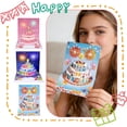 thumbnail image 1 of Pop Up Birthday Cards, interactive Singing Birthday Card with Festive Sound Effects, Light Blue Birthday decorations Suitable As Birthday Card for Her, Birthday Card for Him,, 1 of 6