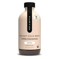 Pop & Bottle Instant Cold Brew Coffee Concentrate, Mocha, Shelf-Stable, 8 fl oz