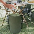 thumbnail image 1 of Pop Up Camping Can with Lid, 10 Gallon Collapsible Garbage Can, Foldable Outdoor Bag with Sorting Clips for Yard Waste, Lawn, Leaf, Travel, and Parties, 1 of 5
