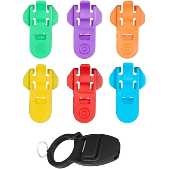 Pop Can Opener, 7-Piece Manual Portable Colorful Soda Can Gripper Caps, Reusable Spill-Proof Drink Saver for Camping BBQ Picnic