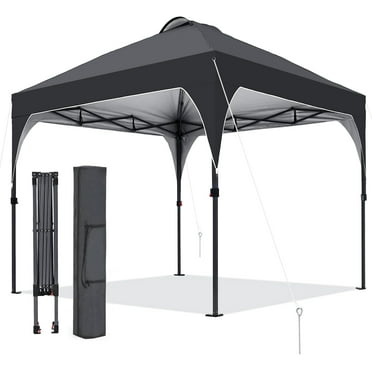 Pop Up Canopy, 8x8 FT Instant Outdoor Canopy Tent with Carrying Bag, 3 Adjustable Heights - Portable for Event, Parties, Camping and More Outdoor Activities