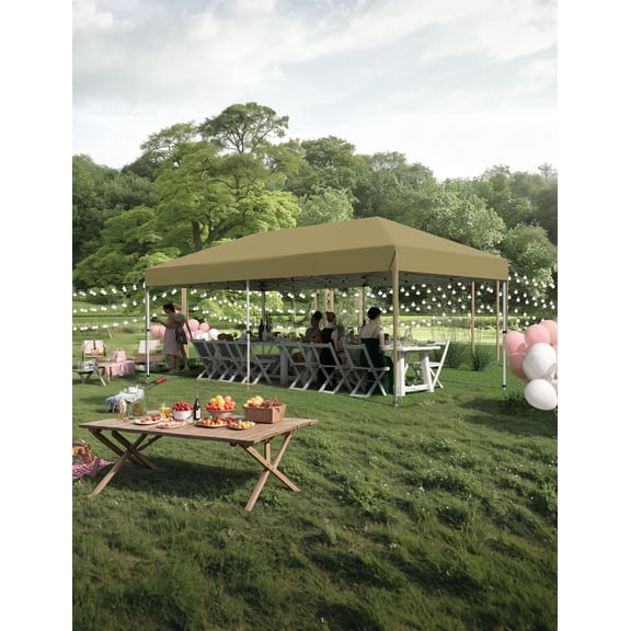 Pop Up Canopy, Waterproof & UV Resistant Commercial Instant Craft Fair Canopy Tent Outdoor Events Instant Shelter for Farmer Market, Party, Event, Patio